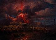 William Marlow, Vesuvius erupting at Night